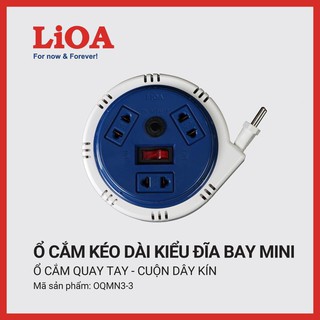 Ổ cắm quay tay, ổ cắm kéo dài cuộn dây kín lioa,ổ cắm tròn dây 3m