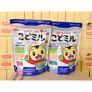 MẪU MỚI - Sữa Morinaga kodomil Dâu và Vani Túi Zip 216g đủ vị.