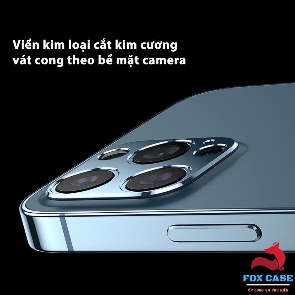 Ốp viền nhôm bảo vệ Camera chống xước, chống va đập cho iPhone 12/ 12 Mini/ 12 Pro/ 12 Pro Max - Fox Case