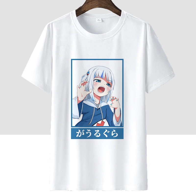 BST Áo thun Hololive Gawr Gura Anime ngắn tay mẫu cực HOT