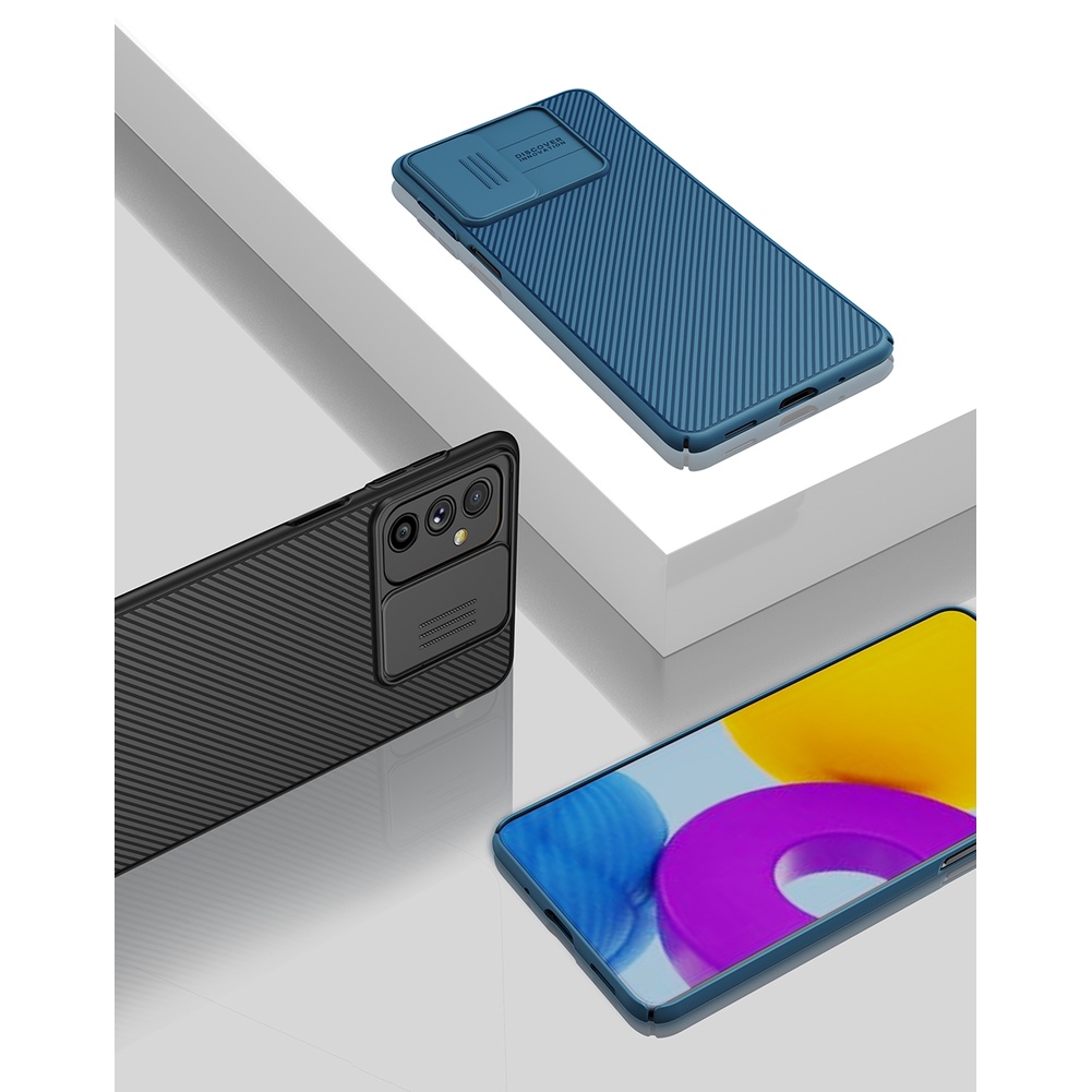 Ốp điện thoại Nillkin CamShield cho Samsung Galaxy M52 5G bằng PC cứng sang trọng chống sốc có nắp trượt bảo vệ camera