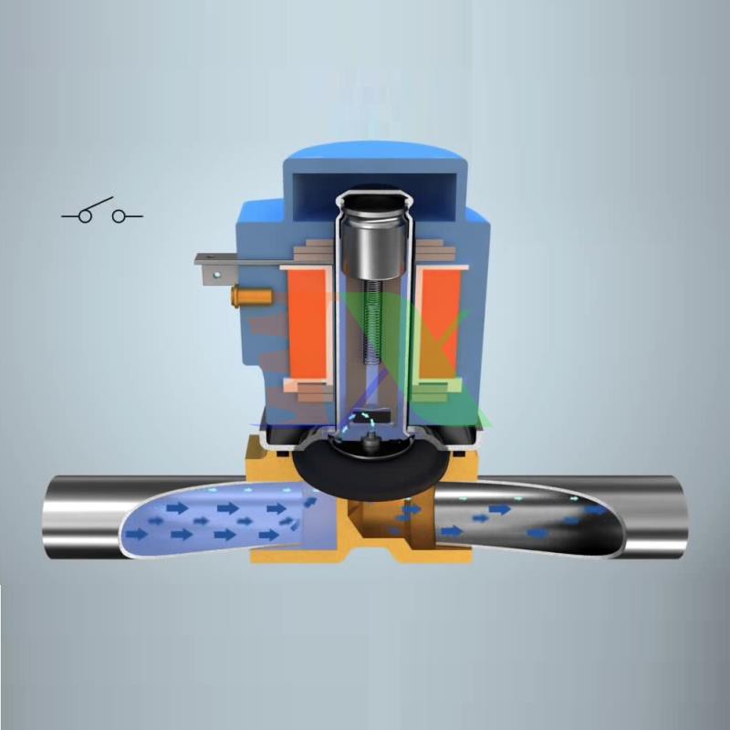 Van điện từ 2W-025-08 1/4", Φ12 mm, Van điện từ lõi đồng AC 220V, Solenoid valve