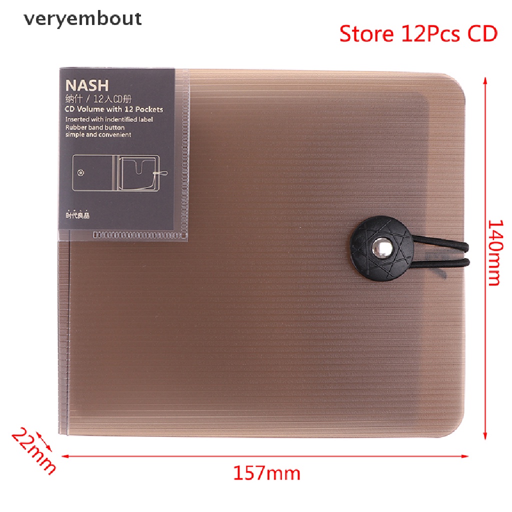 Túi đựng đĩa CD DVD thiết kế 12 ngăn tiện dụng