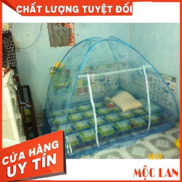 [SIÊU KHUYẾN MÃI] Mùng chụp tự bung 1m4 x 2m Minh Long - XANH HOA