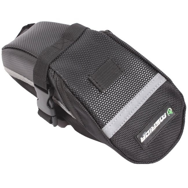 Black 600D Bicycle bag, Cycling Bike Bag With Reflective Stripe ,Outdoor Travel Bicycle Equipment