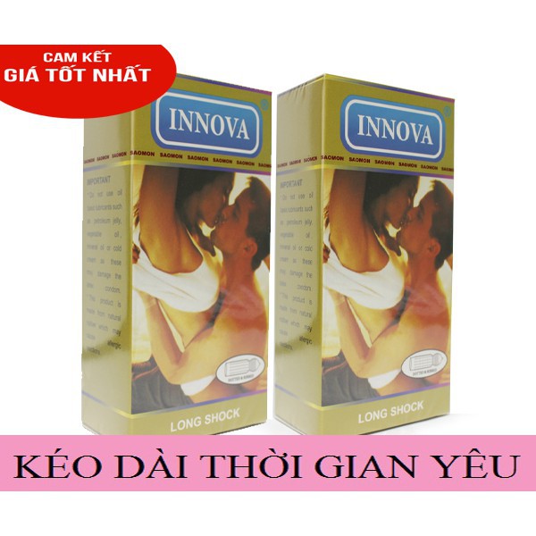 Hộp bao cao su Inova có gai có gân giúp kéo dài thời gian quan hệ hộp 12c