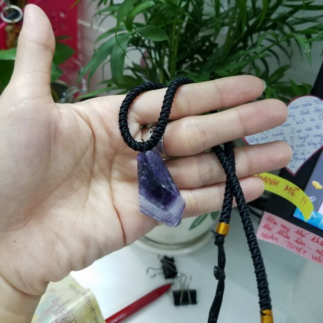 DÂY CHUYỀN TRỤ THẠCH ANH TÍM