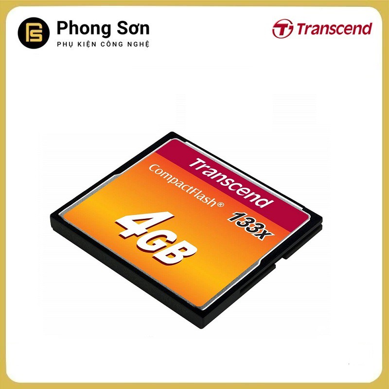 [Mã 159ELSALE hoàn 7% đơn 300K] Thẻ nhớ Transcend CF 4GB (133x Speed) Hàng nhập khẩu