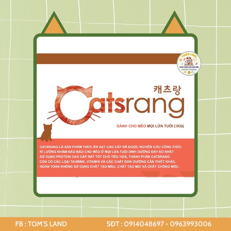 Thức Ăn Cho Mèo Catsrang 5kg