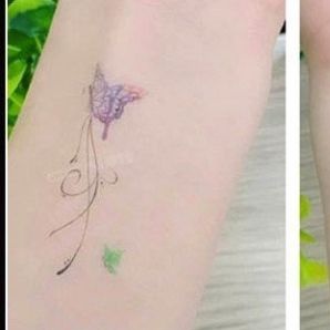 Hình xăm dán tatoo tạm thời mẫu butterfly a01