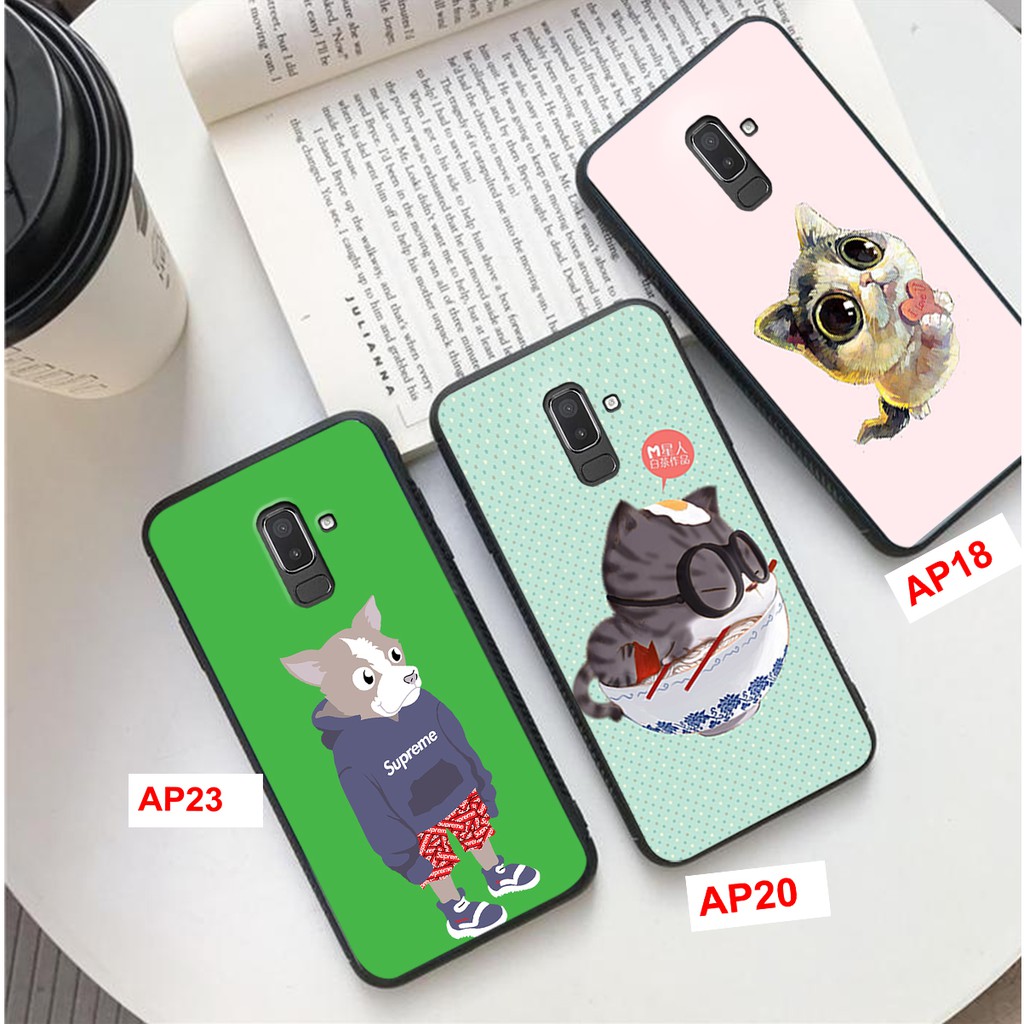 ỐP LƯNG SAMSUNG J8-SAMSUNG A8 PLUS IN HÌNH CUTE CHẤT LƯỢNG CAO