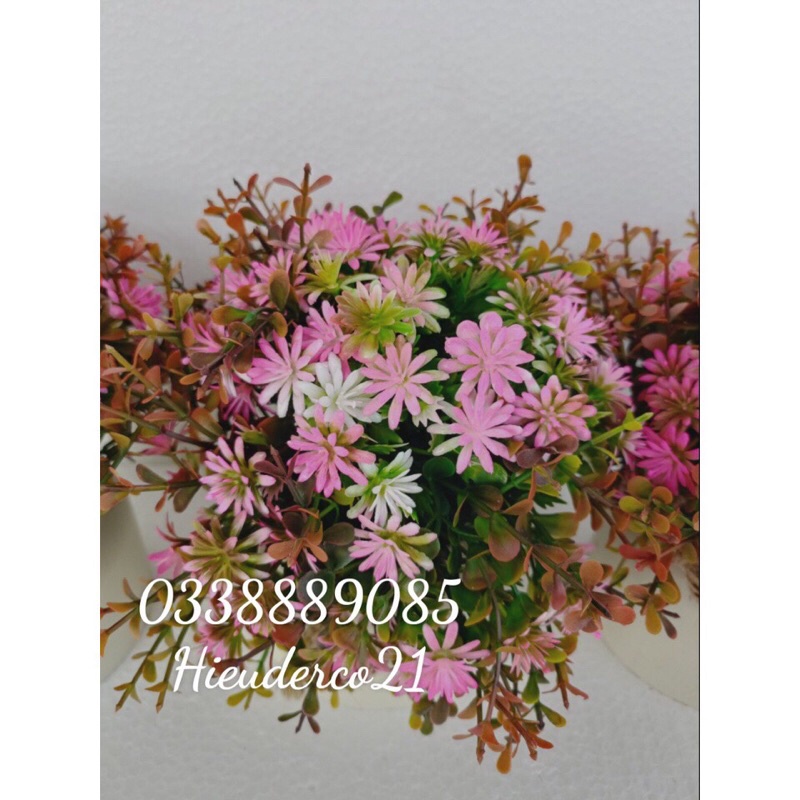 Chậu hoa giả để bàn hoa trí phong cách vintage(NHIỀU MẪU)