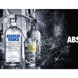Vỏ Chai Rượu Vodka Absolut - Trang Trí Decor