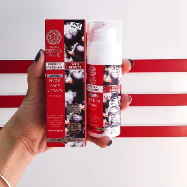 🤝 kem hữu cơ trắng da ban đêm siberica Nga🥰
