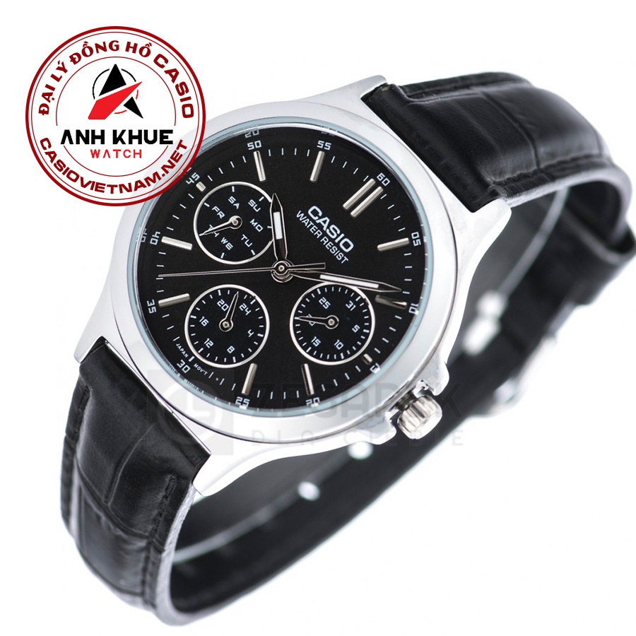 Đồng Hồ Casio | Nữ LTP-V300L-1AUDF | Dây Da | 6 Kim | Chống Nước