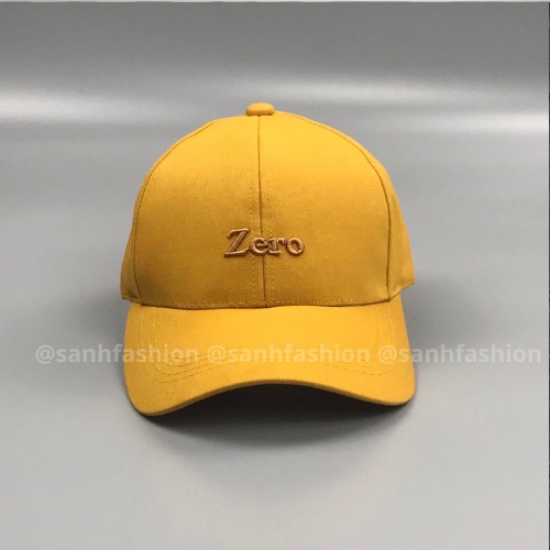 Mũ lưỡi trai thêu hình chữ ZERO Nón kết chất kaki cao cấp thời trang form unisex nam nữ K3550