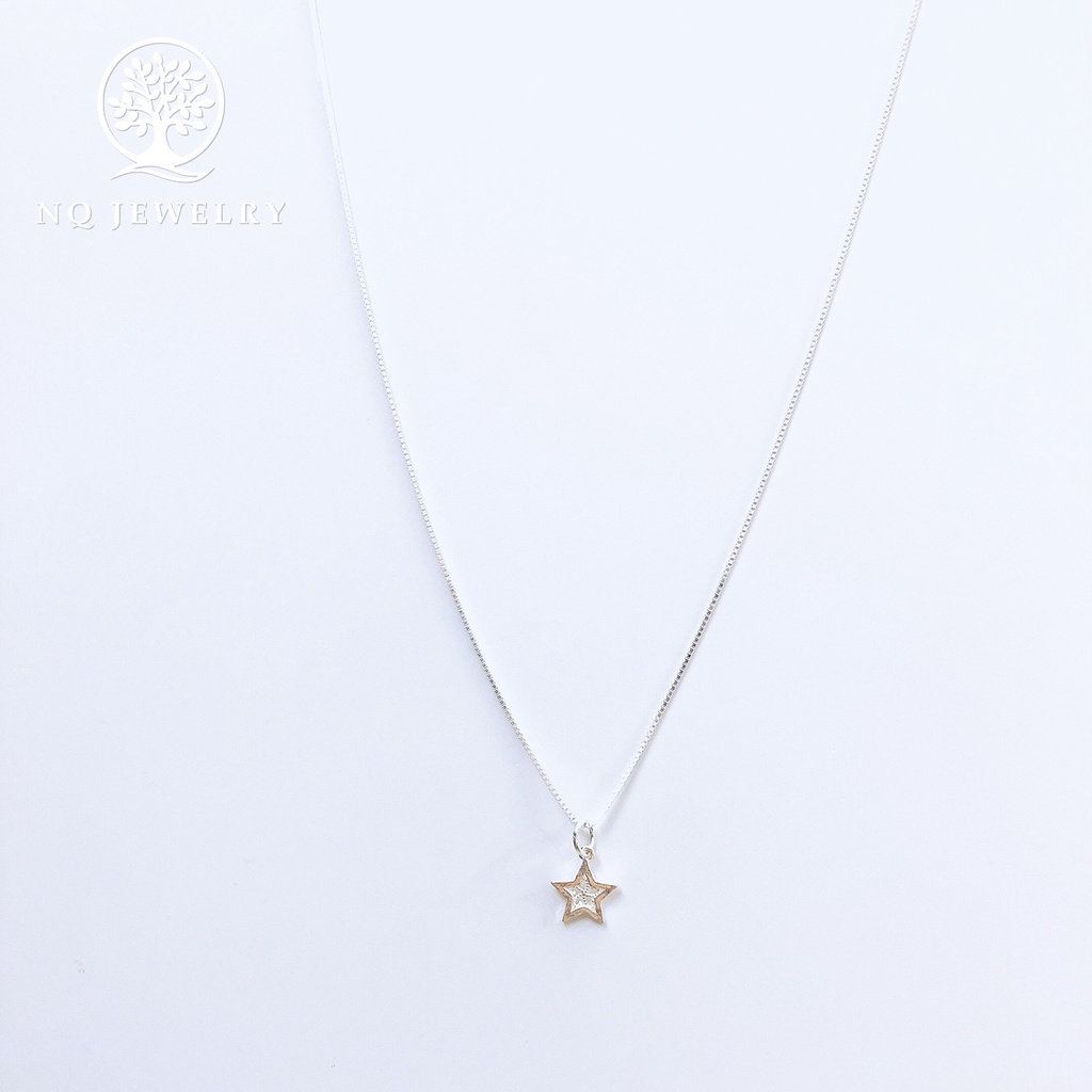 Dây chuyền bạc mặt sao 5 cánh - NQ Jewelry