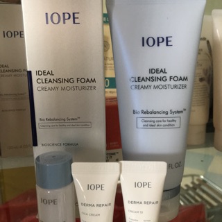 Sữa rửa mặt IOPE tặng kèm set dưỡng da mini iope