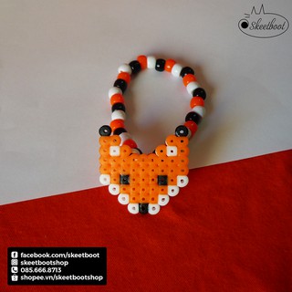 Vòng kandi perler con cáo - phụ kiện rave edm festival raver kandi perler DJ
