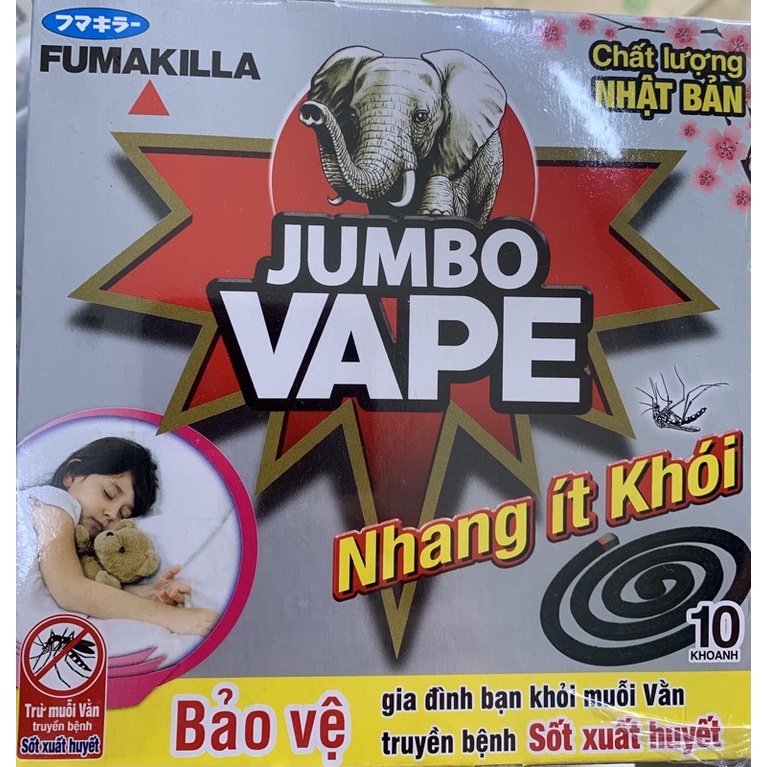 NHANG MUỖI Ít khói JUMBO 10 khoanh