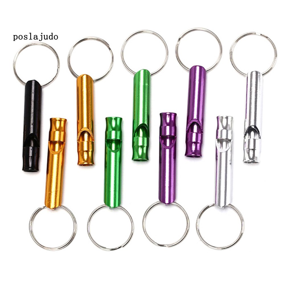 Set 10 còi thổi âm thanh lớn bằng hợp kim nhôm dùng cho trường hợp khẩn cấp ngoài trời chất lượng cao