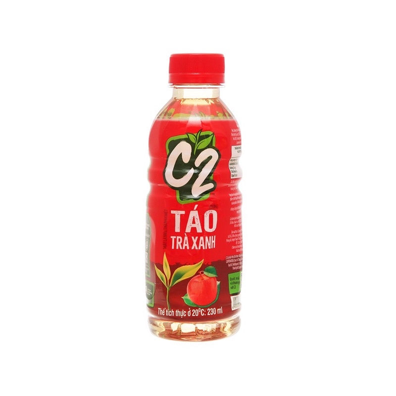 Trà xanh C2 hương táo 230ml và 360ml