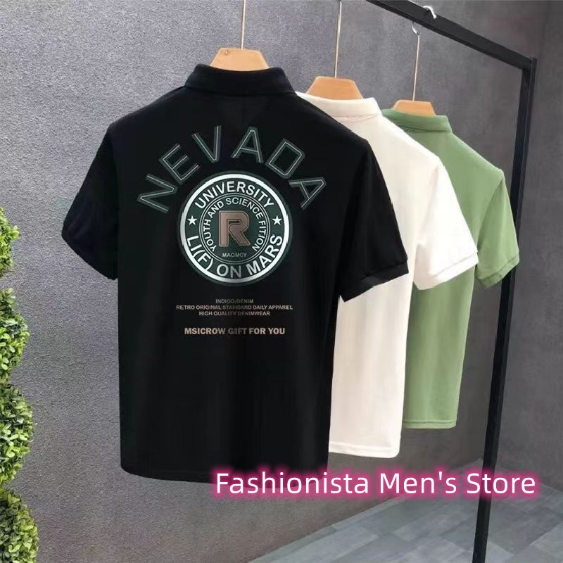 Áo polo Tay Ngắn Phong Cách Hàn Quốc Thời Trang Mùa Hè Hàng Mới Dành Cho Bạn Nam Size S-4XL