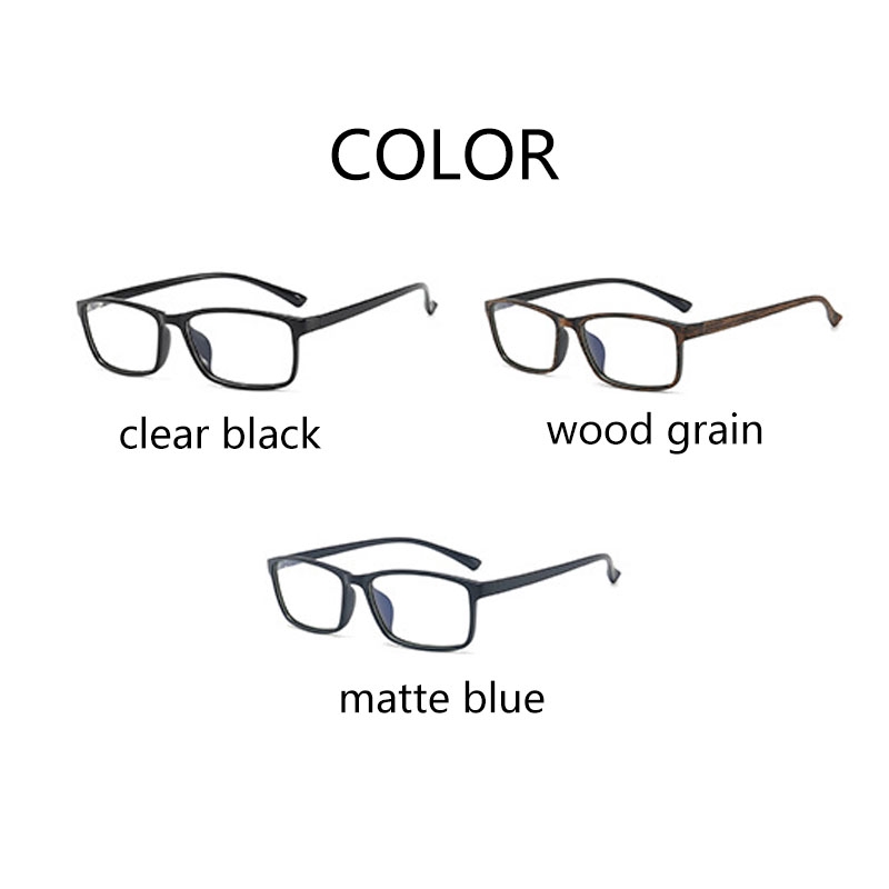 Kính cận Blue Light Anti-radiation Photochromic Eyeglasses TR90 Square Frame