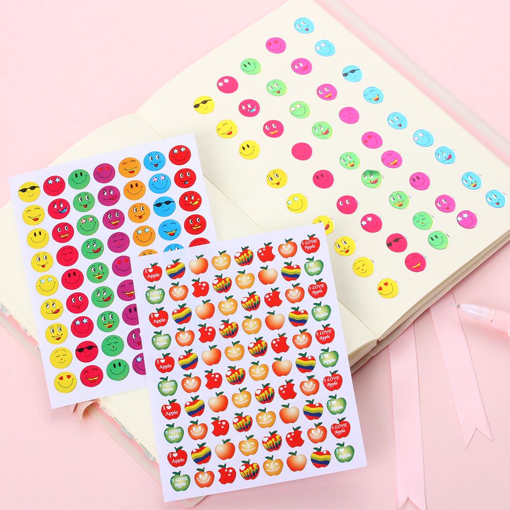 Set 10 sticker mặt cười dán nhãn hiệu Star Wars