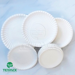 50 cái Dĩa giấy 19.5cm