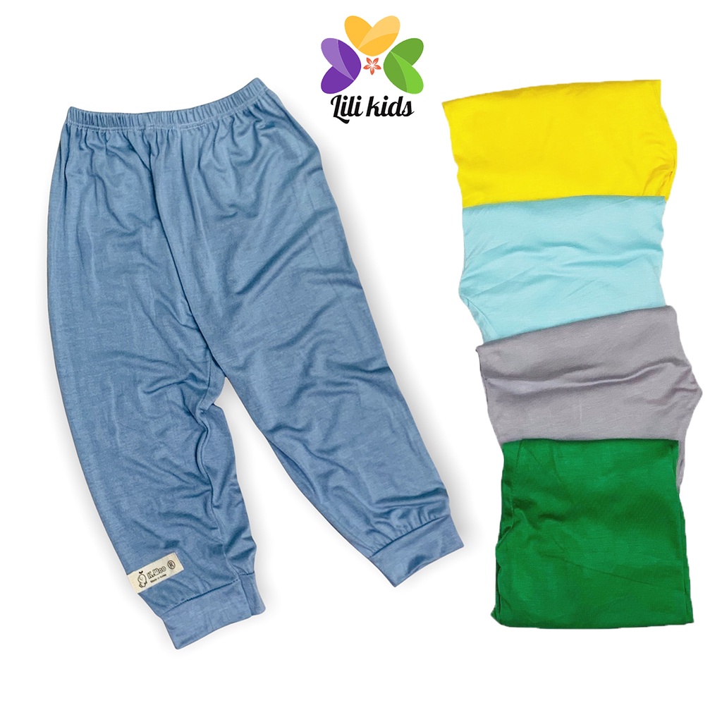 quần dài cho bé trai và bé gái LILIKIDS chất liệu thun lạnh mềm mịn thông hơi QCD10