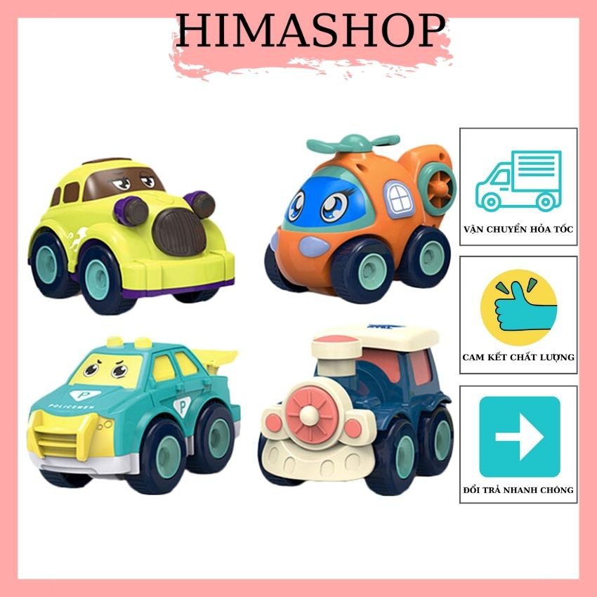 Xe Đồ Chơi ô Tô Cho Bé HIMASHOP H026 Chạy Đà Quán Tính Nhiều Mẫu