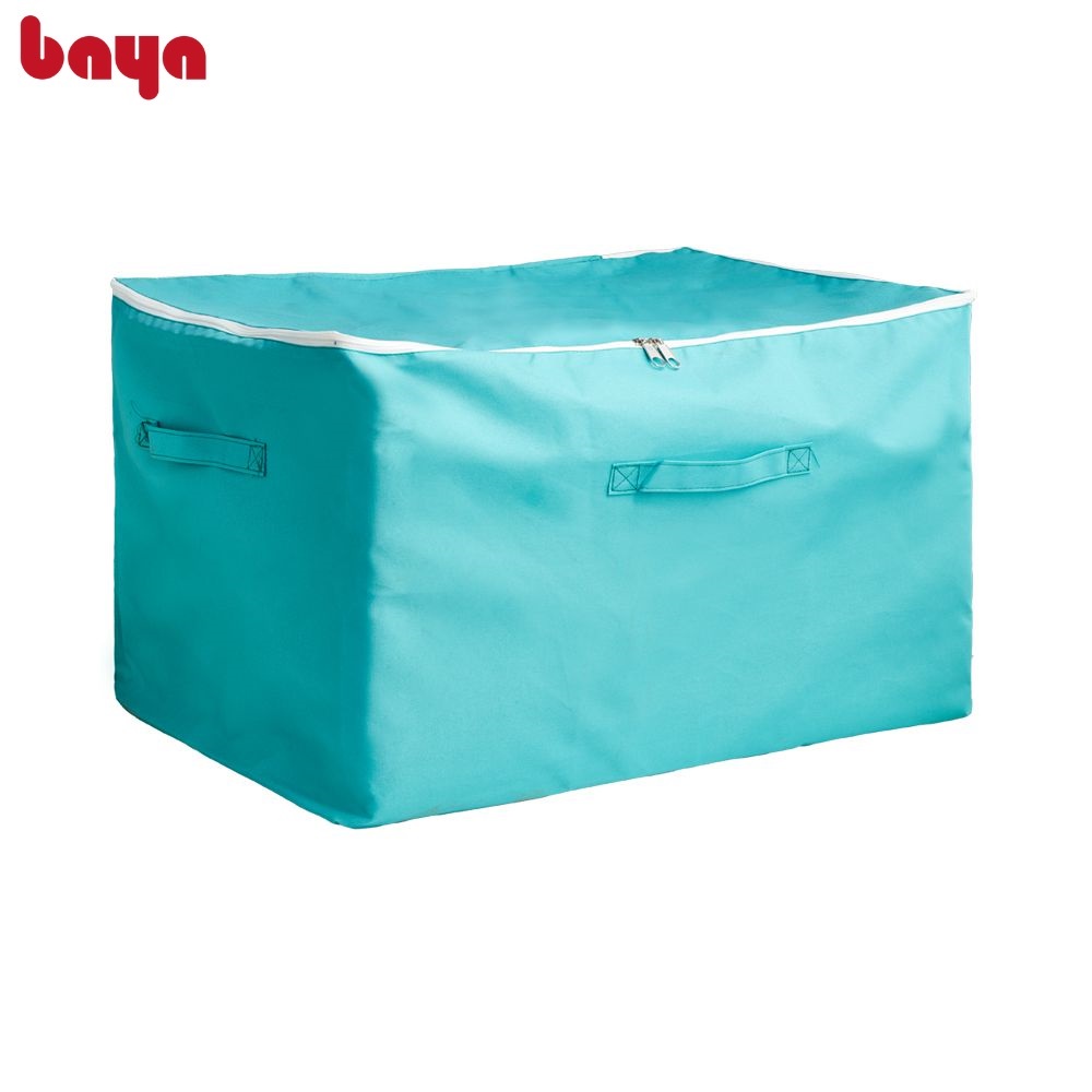Hộp Đựng Đồ Chăn Ga Gối Có Khóa Kéo BAYA KONDO Vải Tổng Hợp D60xW44xH40 2000055