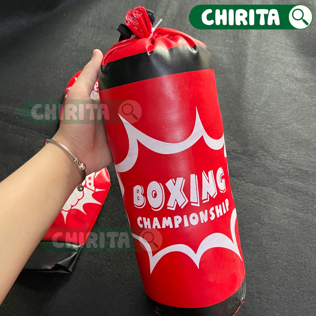 Đồ Chơi Đấm Bốc Boxing Cho Bé LOẠI LỚN KÈM 2 GĂNG TAY - Đồ Chơi Thể Thao Giải Trí Cho Bé Trai CHIRITA