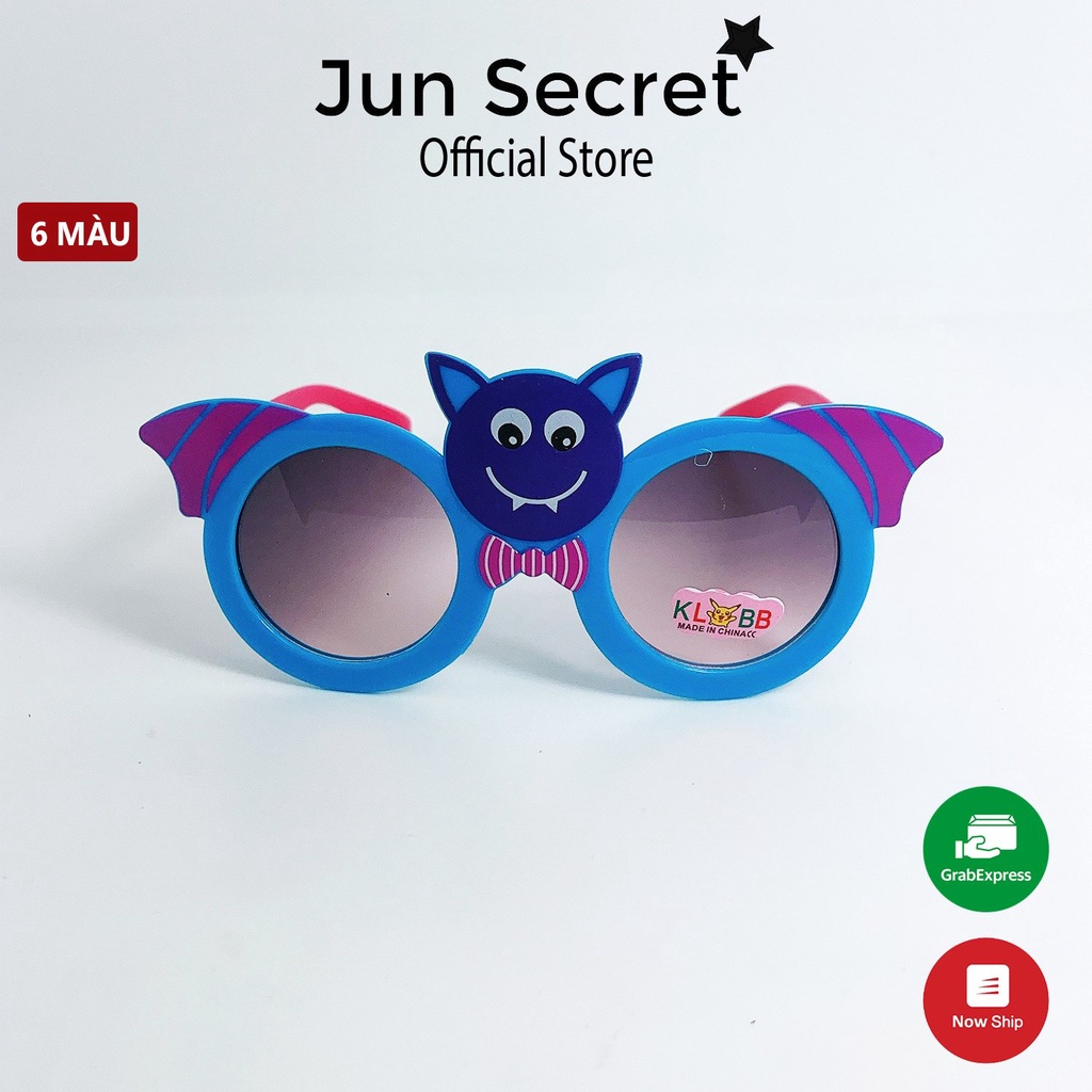 Kính mát trẻ em form ôm mặt Jun Secret kiểu kính hình dơi ngộ nghĩnh dành cho bé trai và bé gái từ 1 tới 5 tuổi JS202204