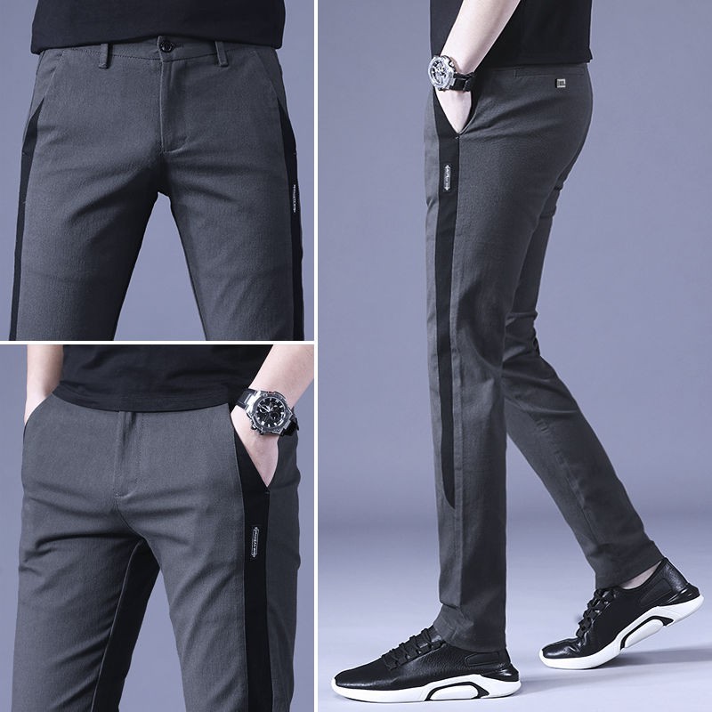 Quần Dài Chơi Golf Bằng Vải cotton Mỏng Kích Thước Lớn 28 38 Thời Trang Xuân Thu Cho Nam