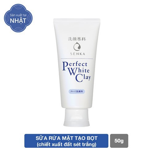 Bộ sữa rửa mặt và lotion dưỡng trắng da Senka (Senka White Clay 50g + Senka White Beauty Lotion I 200ml)_95007 | BigBuy360 - bigbuy360.vn