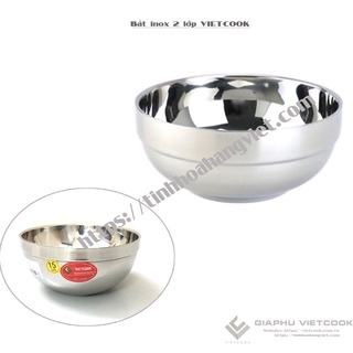 Bát inox 2 lớp vietcook