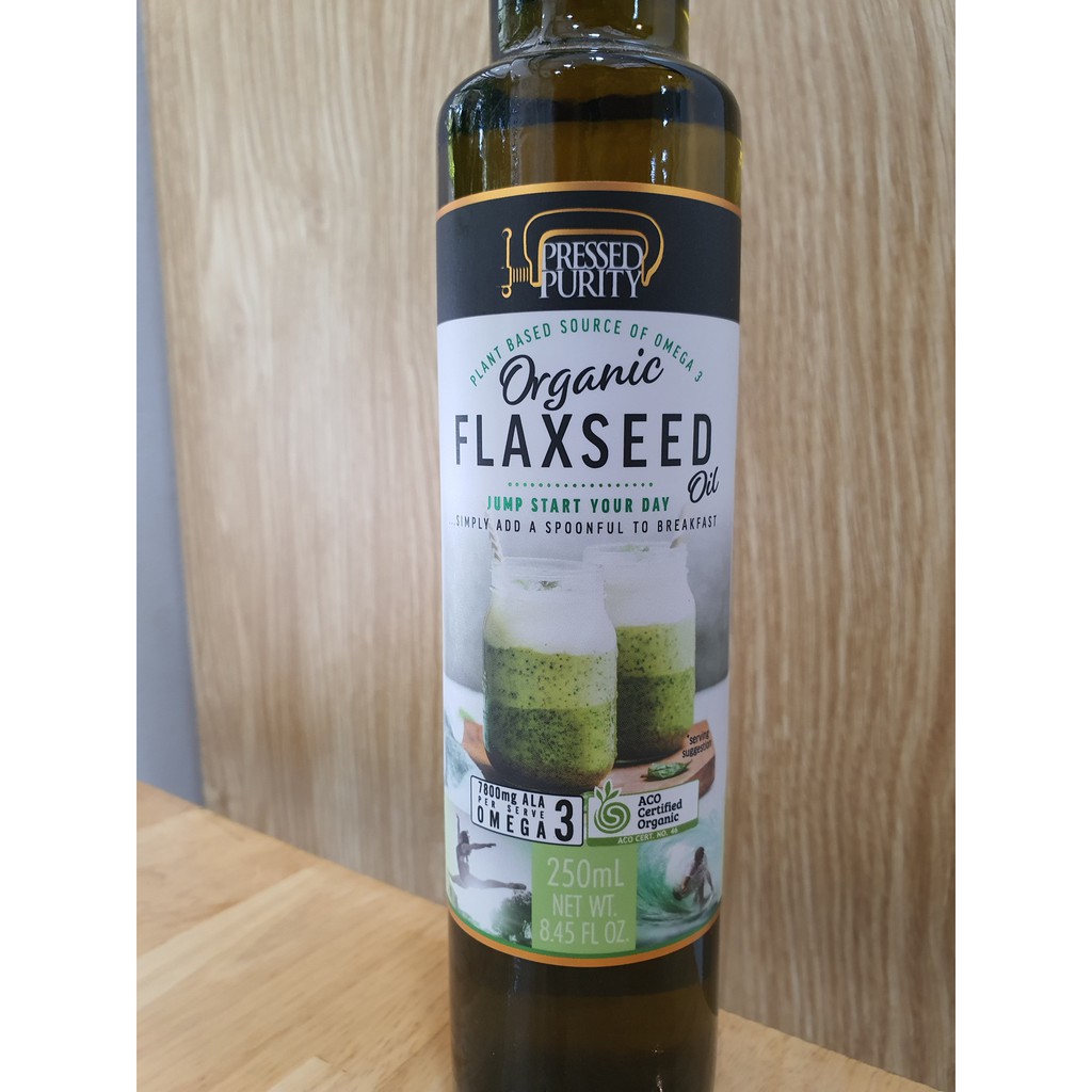 Pressed Purity Dầu Hạt Lanh Hữu Cơ (Ép Lạnh) - Flaxseed Oil
