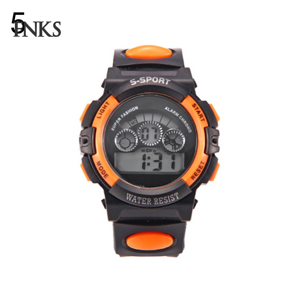 Đồng hồ thể thao chống nước có đèn LED kiểu dáng thời trang cho bé | BigBuy360 - bigbuy360.vn