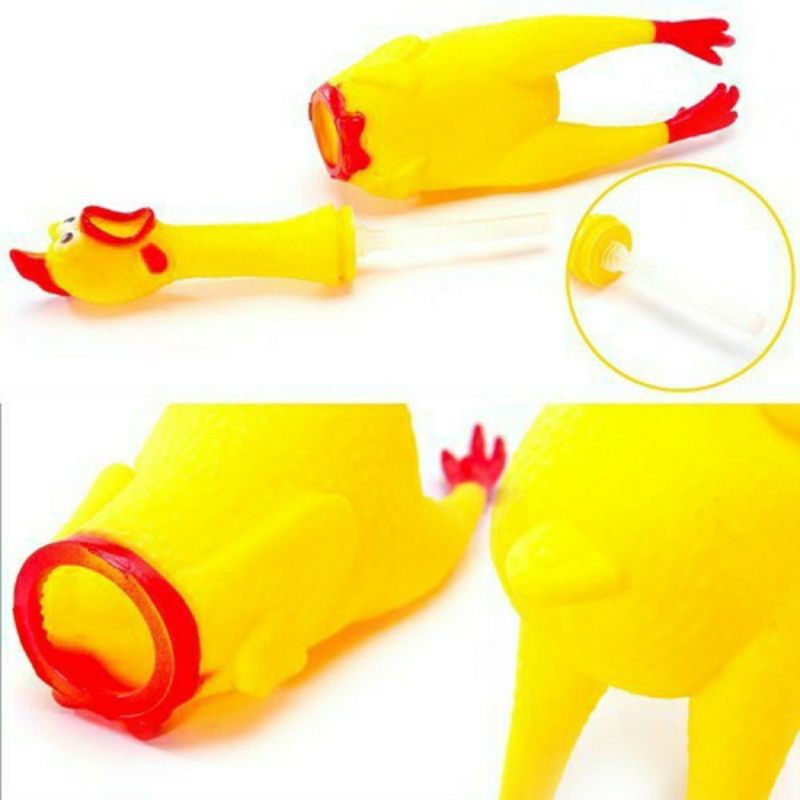 *Hoả tốc* Gà bóp kêu Shrilling Chicken, gà A Lử kêu siêu to - Đồ chơi thú vị vui nhộn