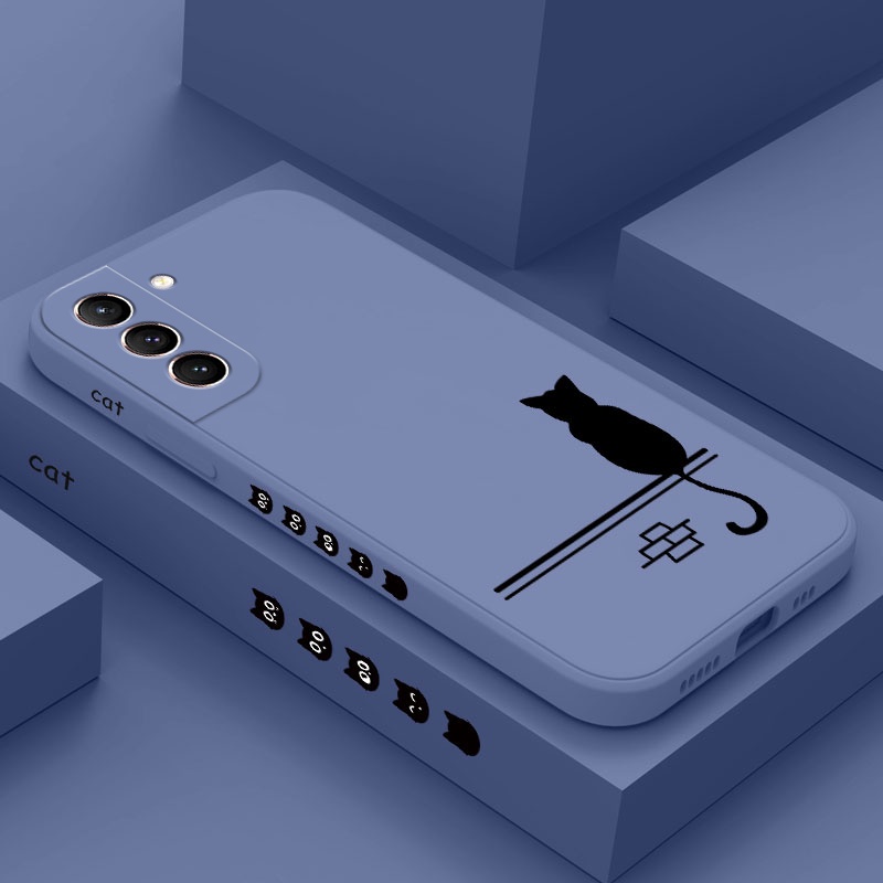 Ốp Điện Thoại Hình Mèo May Mắn Cho Samsung Galaxy S21 S20 FE Ultra Plus