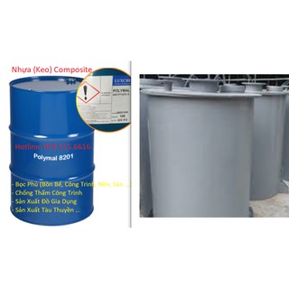 (Bộ) Vật Liệu Composite: Nhựa Composite 1Kg + Sợi Thủy Tinh 1m2 + Chất Đóng Rắn – Combo Hot