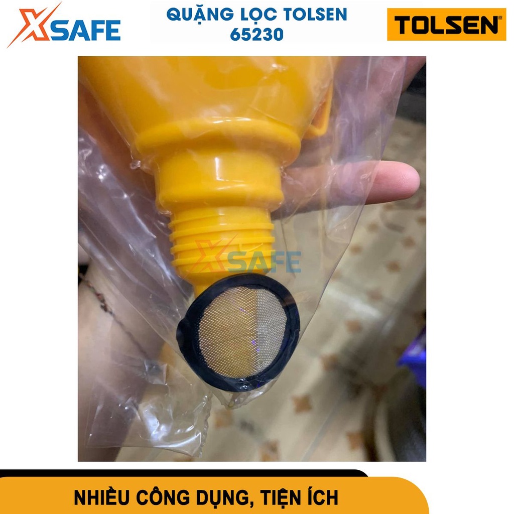 Quặng lọc Tolsen 65230 145mm nhựa cao cấp bền bỉ, ống ruột gà dễ bẻ cong, thiết kế tay cầm tiện lợi -[CHÍNH HÃNG][XSAFE]