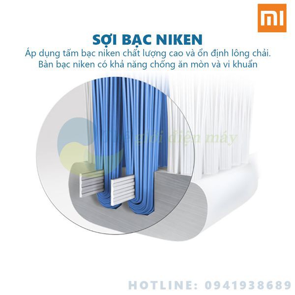 Bộ 2 bàn chải thay thế cho bàn chải điện Xiaomi DR-BEI sonic loại sạch EB-N0202 - Shop Thế giới điện máy