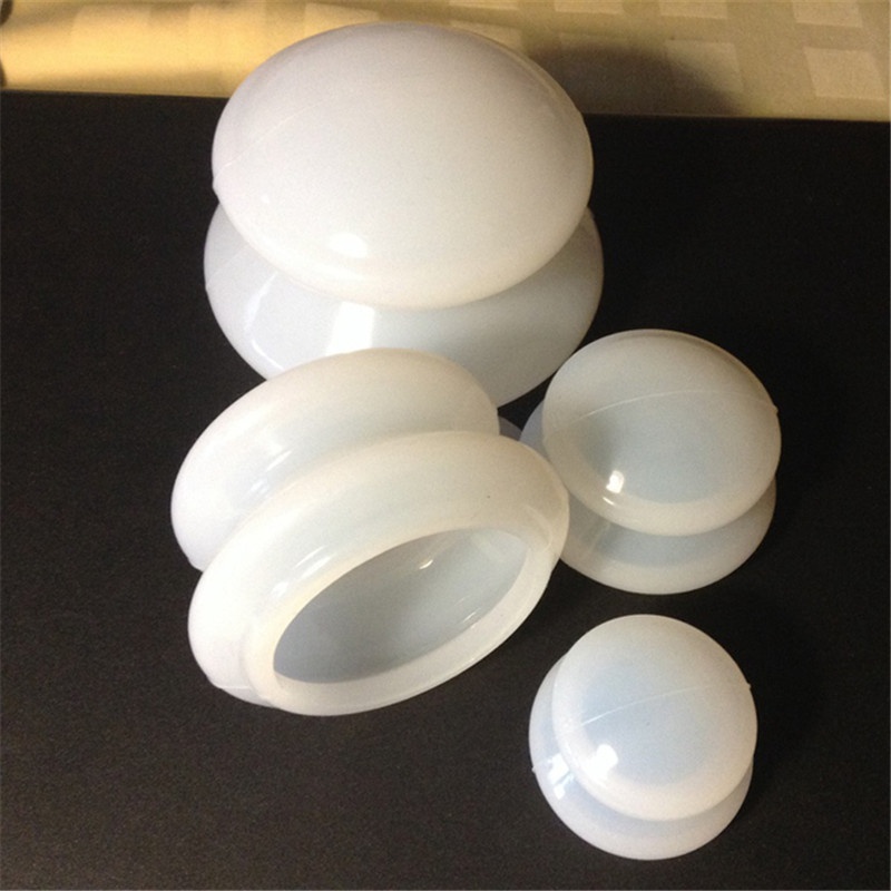 Set 4 cốc giác hơi bằng silicone trong suốt