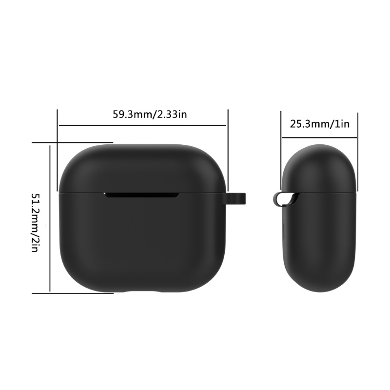 Vỏ Bảo Vệ Hộp Sạc Tai Nghe Không Dây 3 Bằng Silicon Chống Sốc / Bụi Bẩn Chất Lượng Cao Ốp