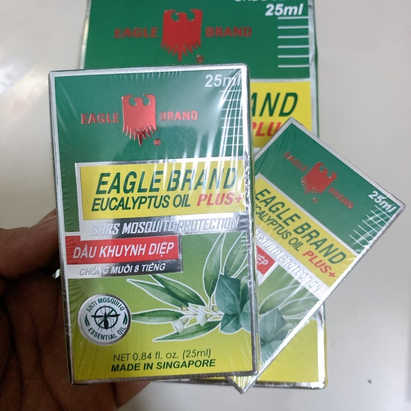 Dầu Khuynh Diệp Chống Muỗi Eagle Brand Eucalyptus Oil PLus+ 25ml-Chính Hãng