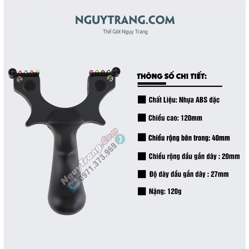🦅 Ná cao su dây dẹt nhựa Abs có ngắm tặng dây thun dẹt
