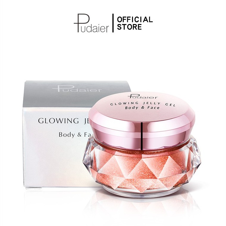 Gel trang điểm bắt sáng Pudaier cho mặt và cơ thể 8 màu tùy chọn 43g